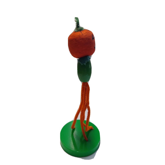 Halloween Goblin Head JOL Squid Like Legs Vintage Decoration Pipe Cleaner Legs - Picture 5 of 6